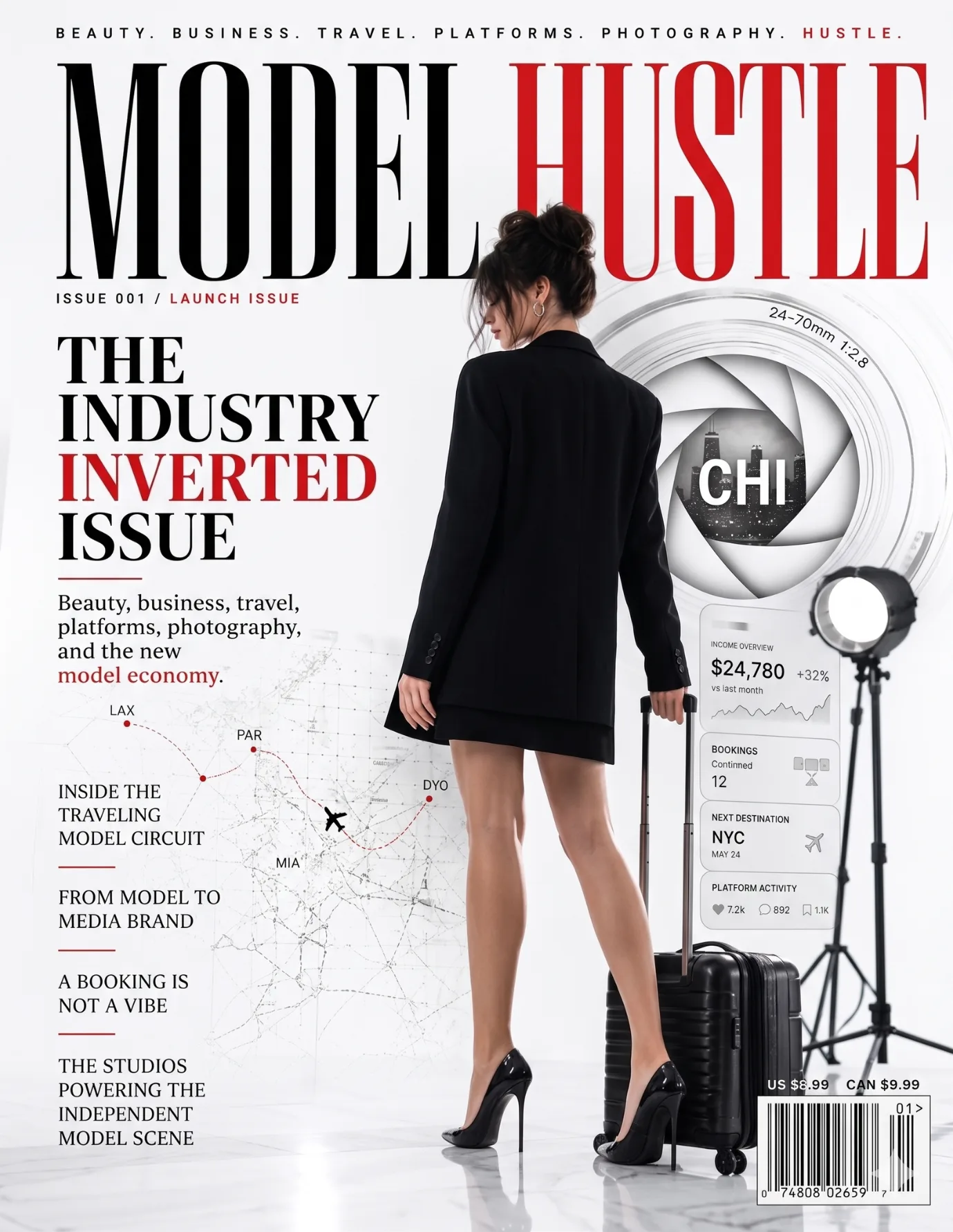 Model Hustle Issue 001 — light edition