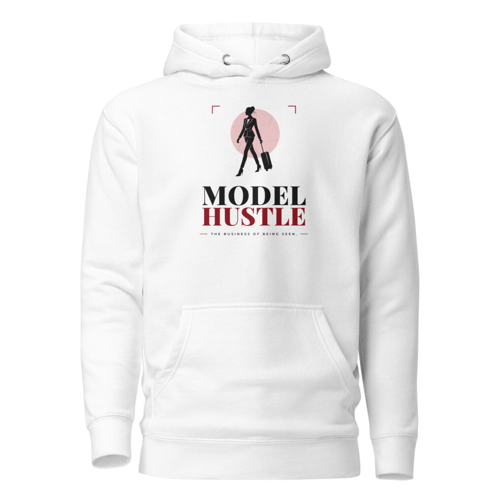 Model Hustle Masthead — Premium Pullover Hoodie