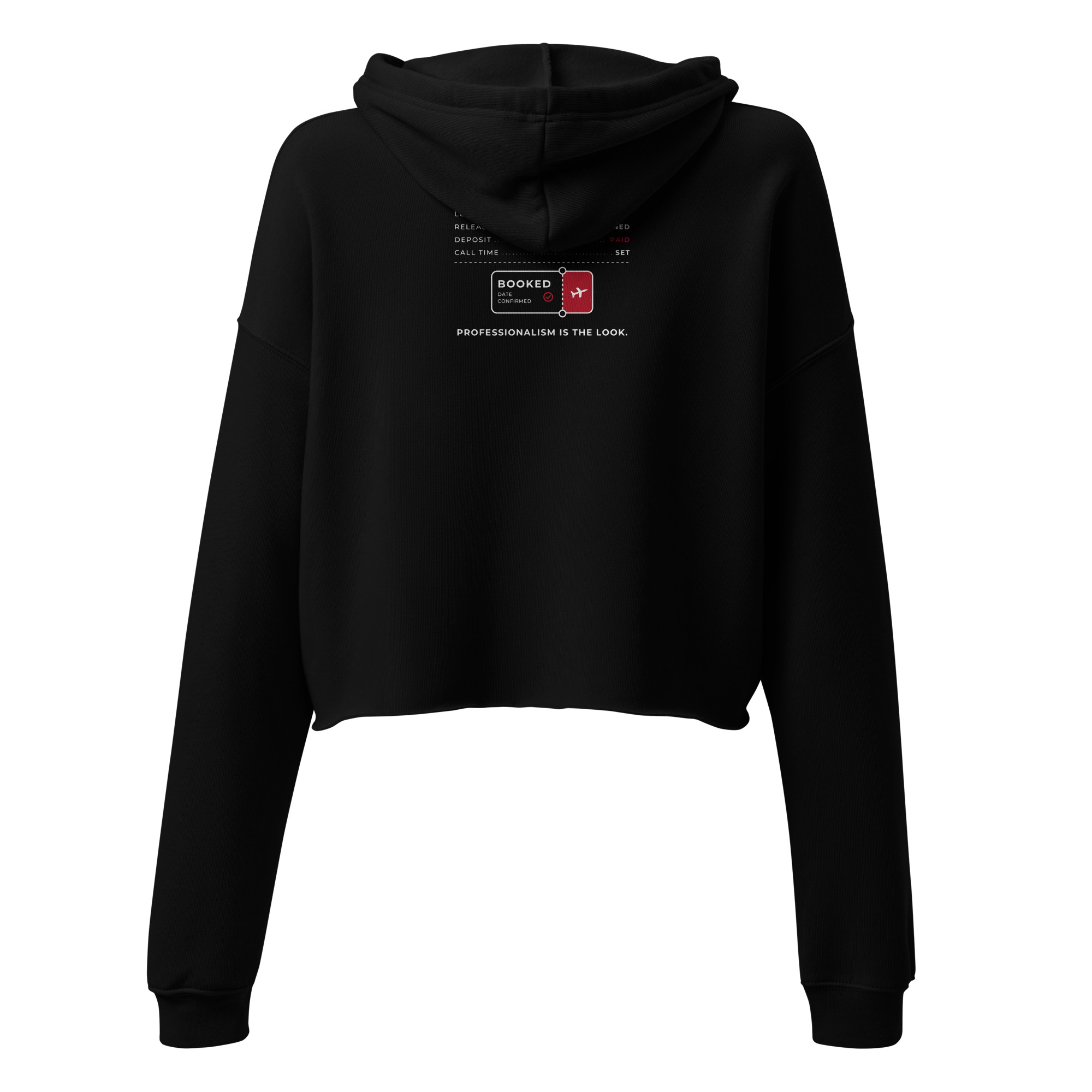 Model Hustle Booking — Women’s Cropped Hoodie - Image 2