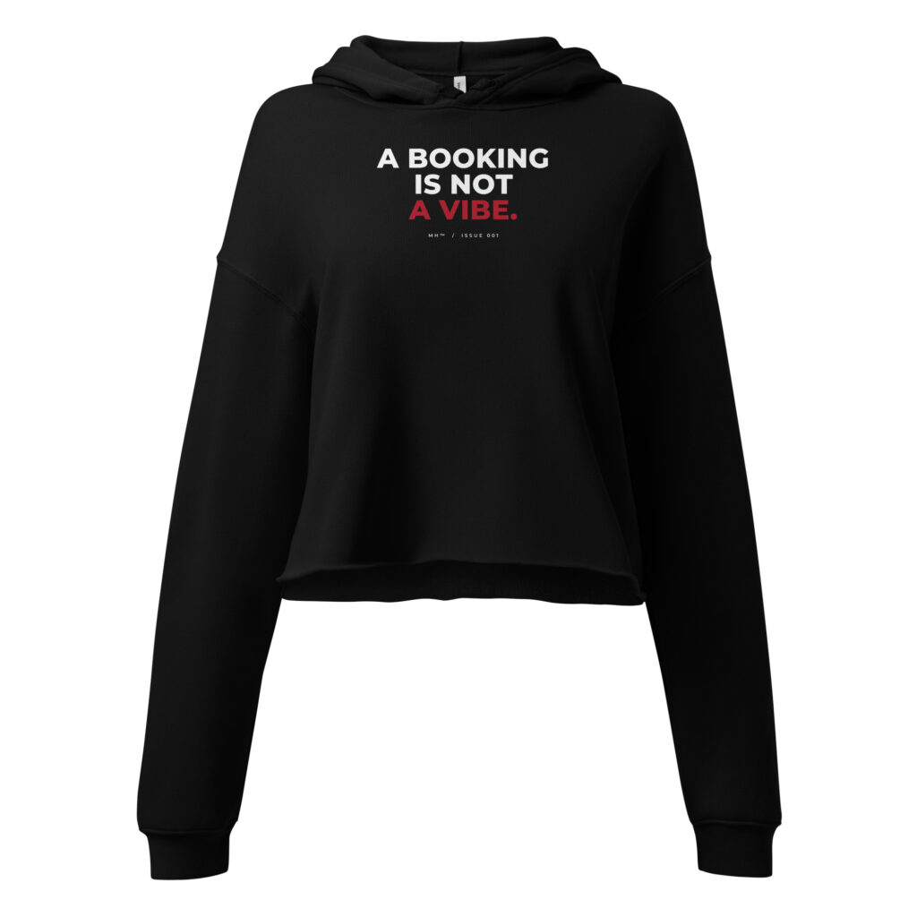 Model Hustle Booking — Women’s Cropped Hoodie