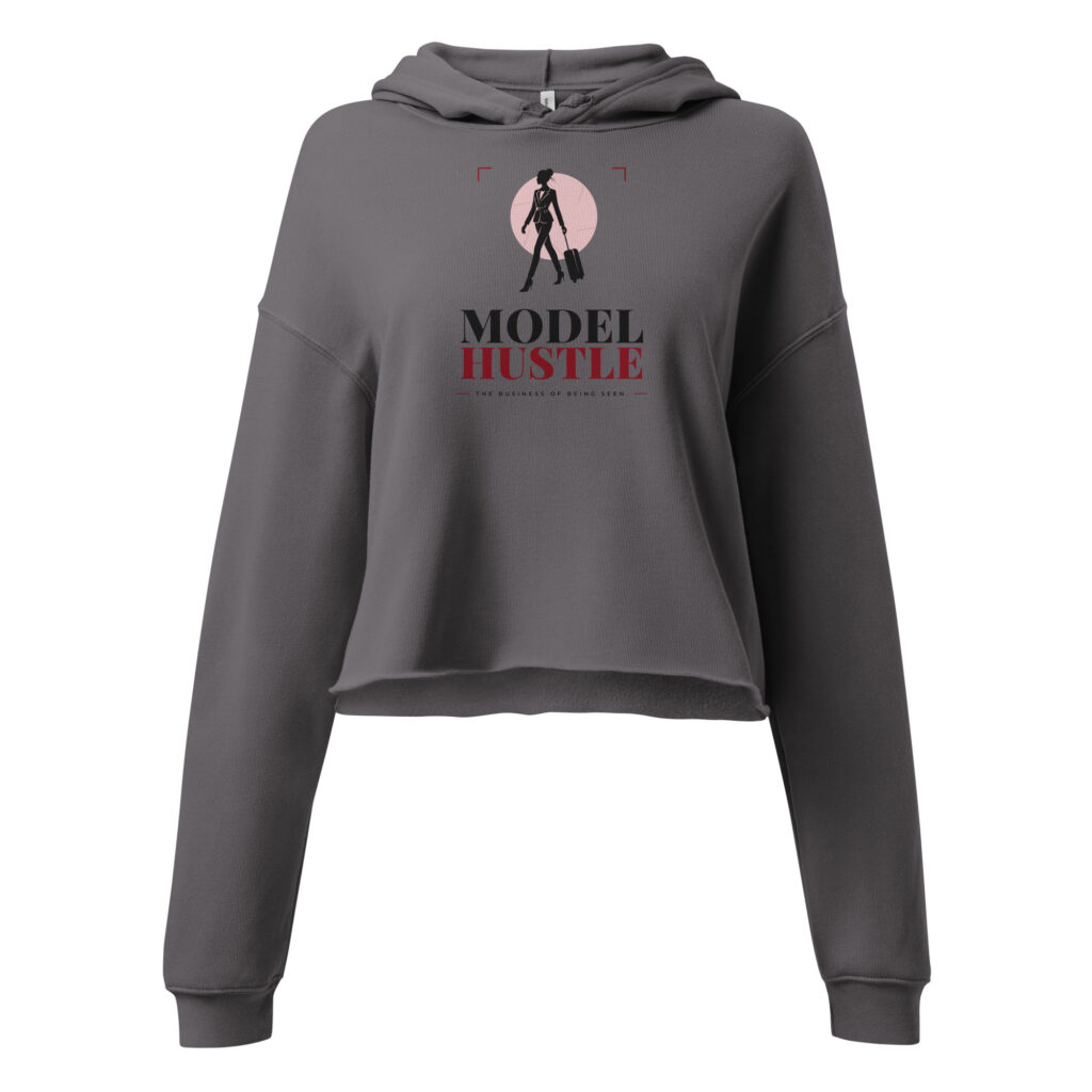 Model Hustle Masthead — Women’s Cropped Hoodie