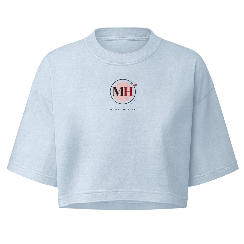 Model Hustle Built — Women’s Garment Dye Cropped Tee