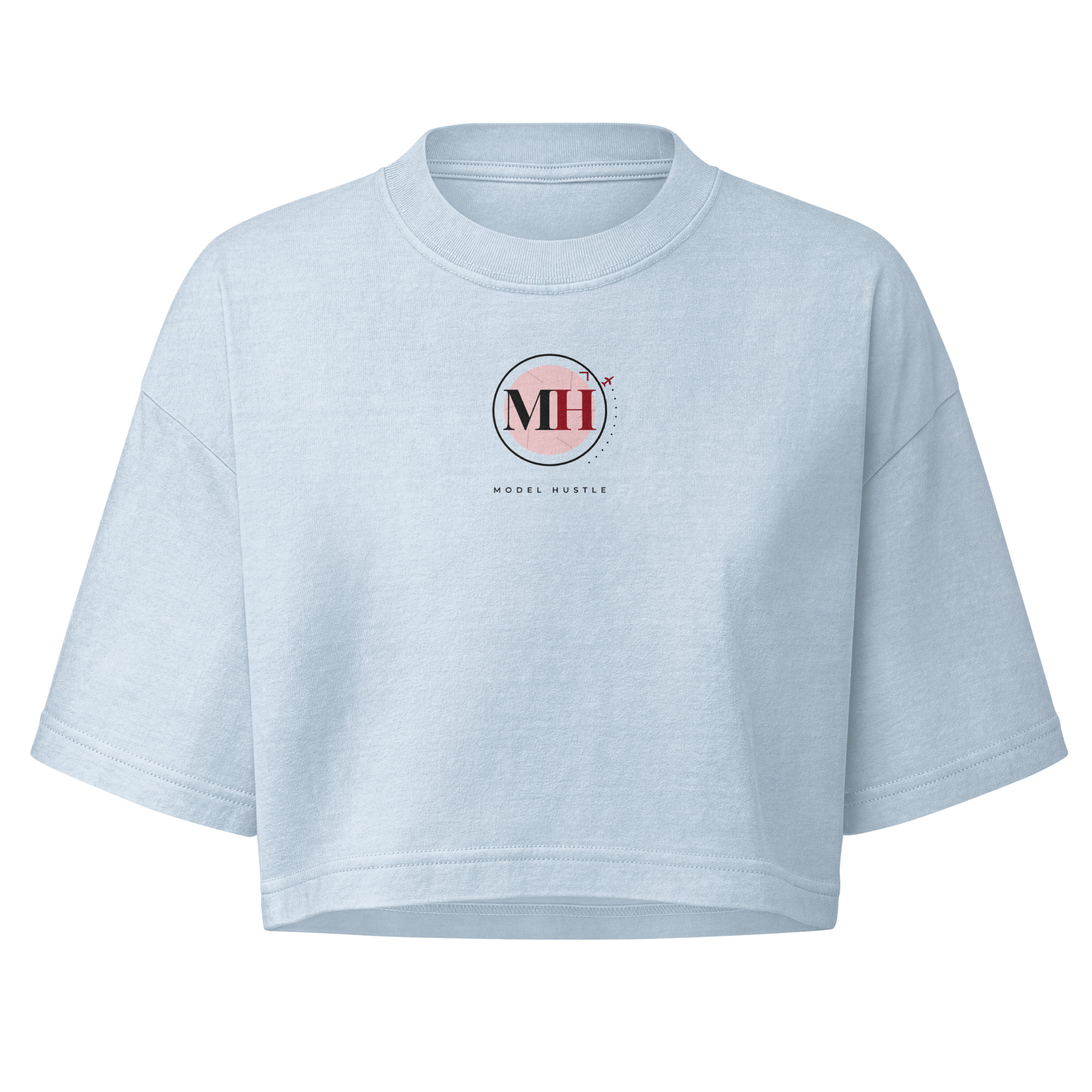 Model Hustle Built — Women’s Garment Dye Cropped Tee