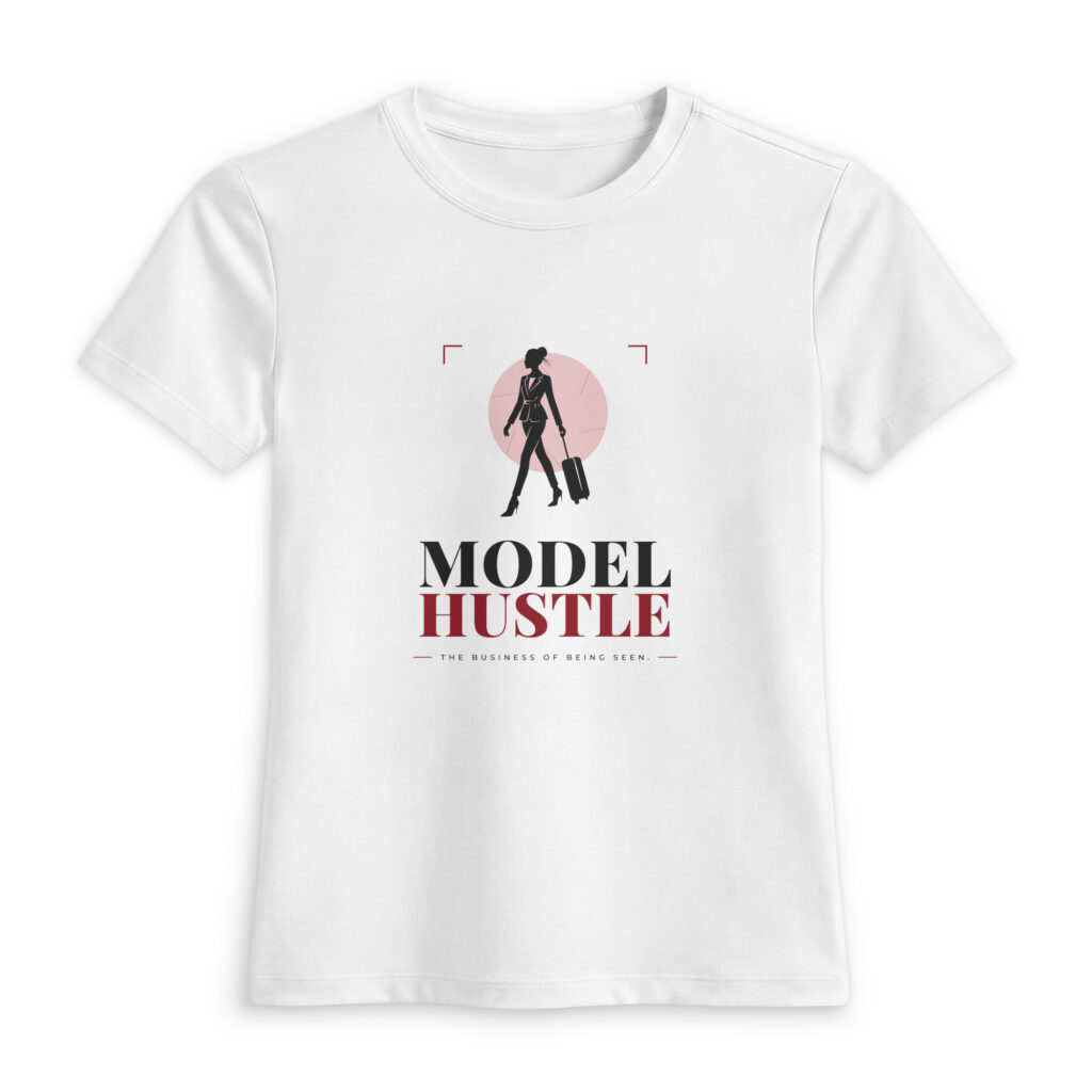 Model Hustle Masthead — Women’s Luxe Fitted Tee